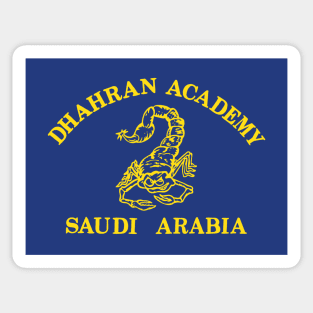 Dhahran Academy scorpion in yellow Sticker